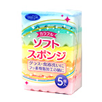 CCカラフルソフトスポンジ5個入